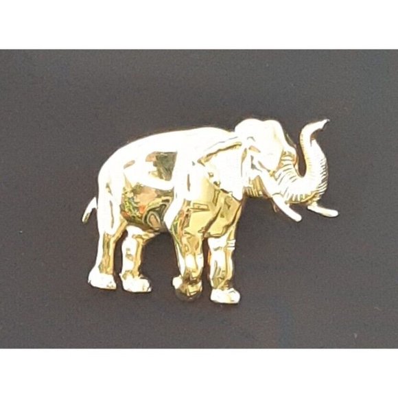 Vintage Gold Toned Elephant Brooch From Park Lane Jewellery - Picture 3 of 13